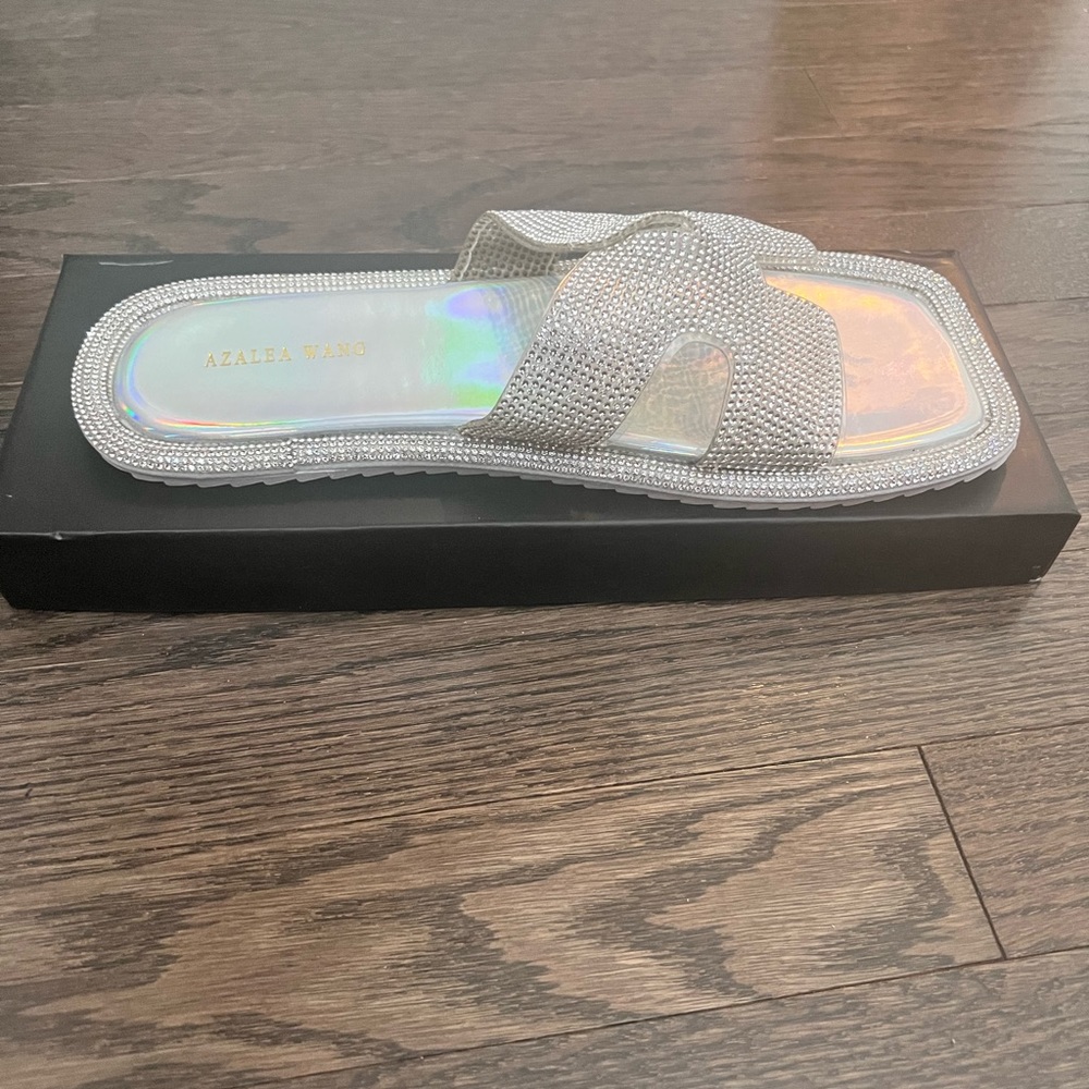 Azalea Wang Crystal Holographic Sandals
